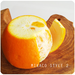ネーブルオレンジの切り方はスマイルカット 手で簡単にむく剥き方も Mikaco Style 2