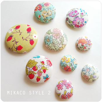 くるみボタンで作るヘアゴム 簡単なゴムの付け方は 画像あり Mikaco Style 2