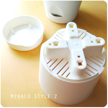 ダイソー植木鉢レビュー 底面給水できる受け皿一体型組み立て植木鉢 Mikaco Style 2